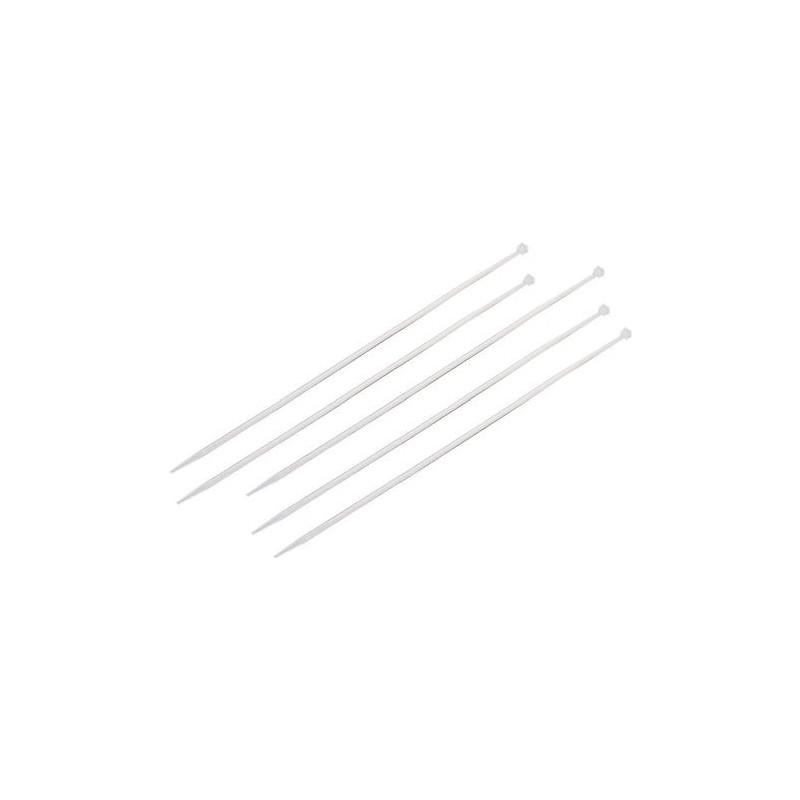 Fascette fermcavi polypool in plastica 3,5x200mm 20 pezzi bianco