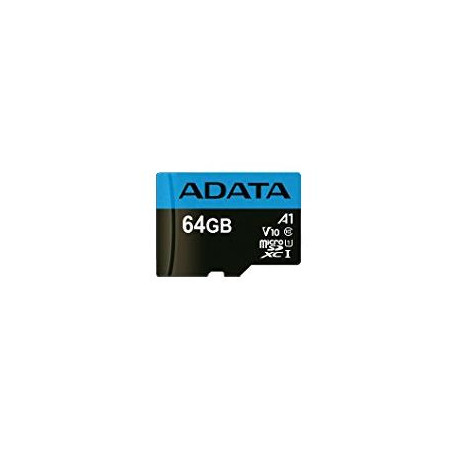 64gb scheda microsdxc adata uhs-i class 10 primo con adattatore