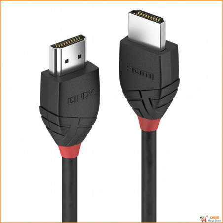 Cavo lindy hdmi high speed 5.00m m/m black line [36474]