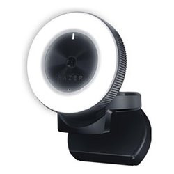 Webcamrazer kiyo streaming-webcam con anello led nero