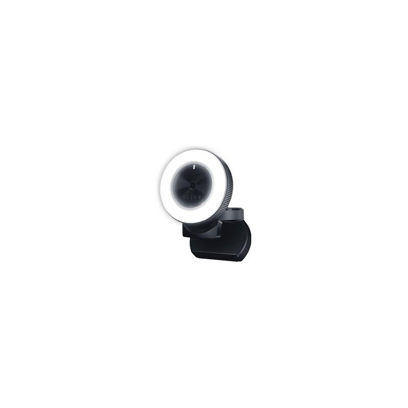 Webcamrazer kiyo streaming-webcam con anello led nero