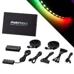Starter kit phanteks digital-rgb con controller e 2x strisce