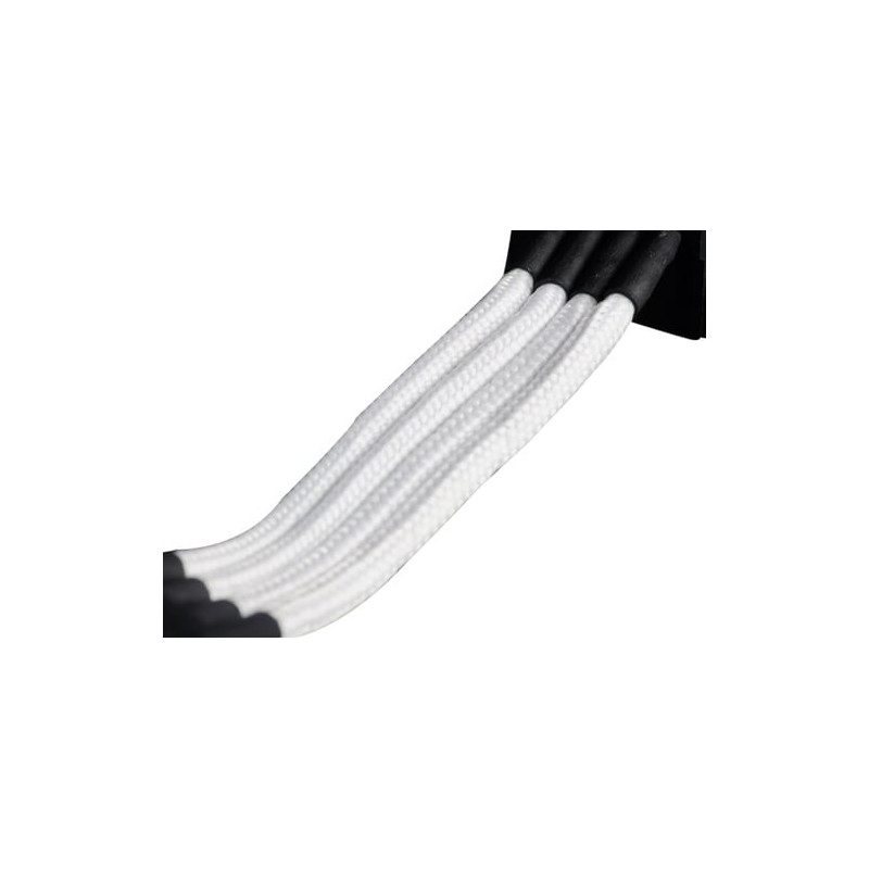 cavo silverstone 4-pol-molex a 4x sata - 300mm bianco