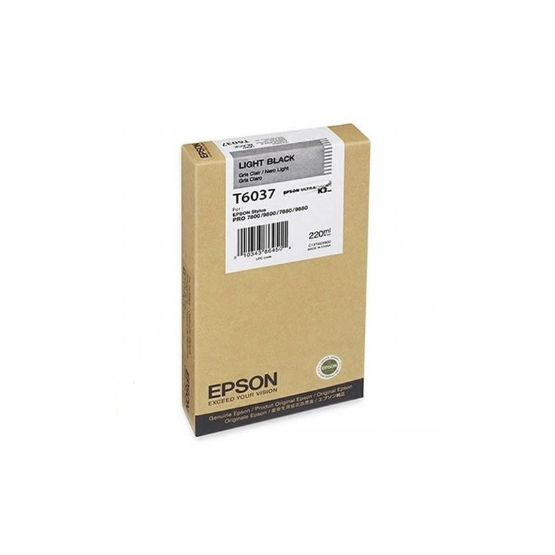 Cartuccia epson nero light ultrachrome k3 220ml [c13t603700]
