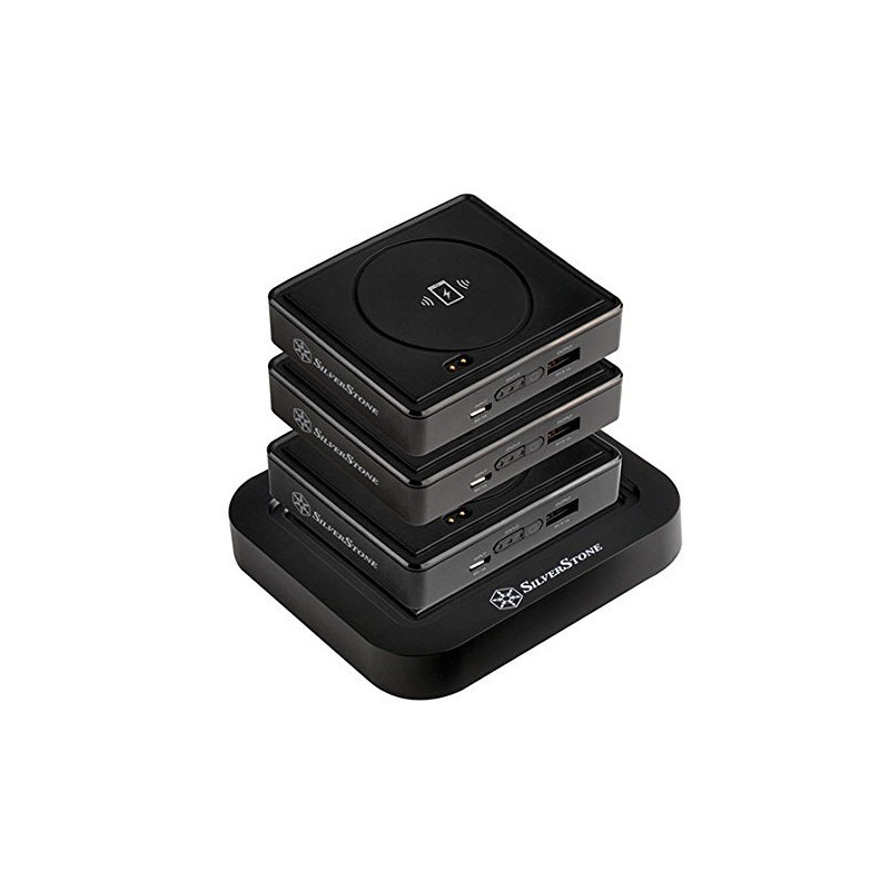 Caricabatteria wireless silverstone sst-qib052-d qi lader