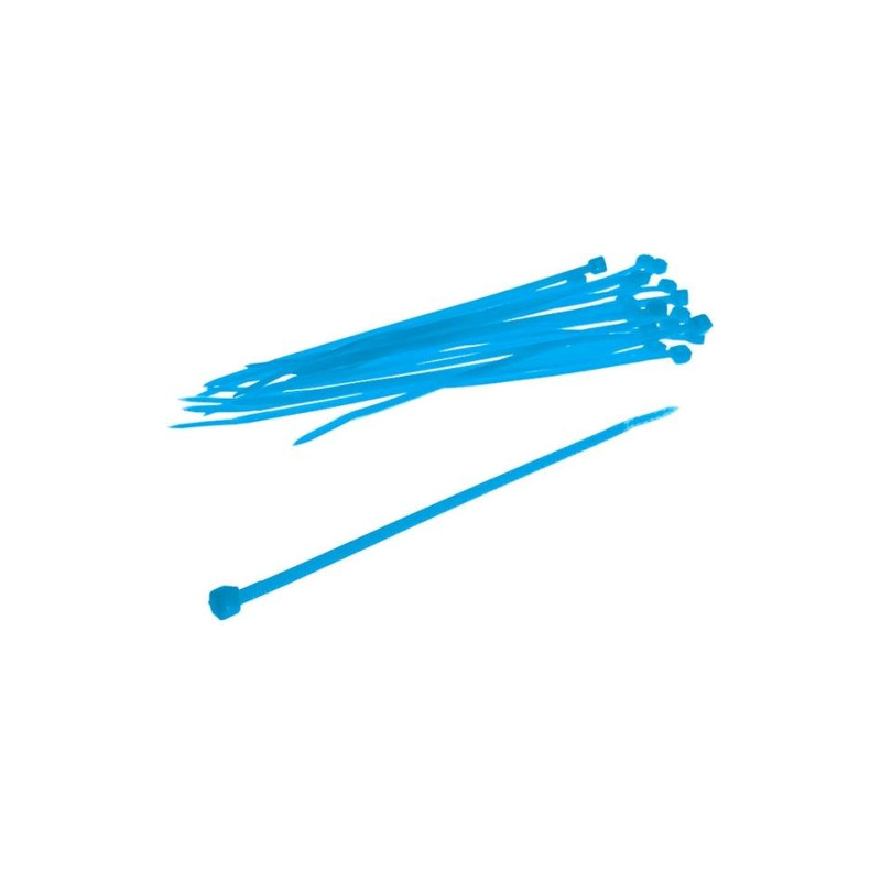 fascette fermacavi bitspower 20 pezzi 120mm - uv blu