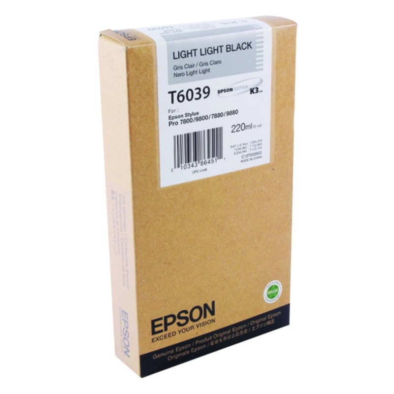 cartuccia epson nero light light ultrachrome k3 220ml [c13t603900]