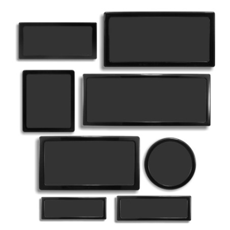 Filtro antipolvere demciflex set per corsair air 540 nero/nero