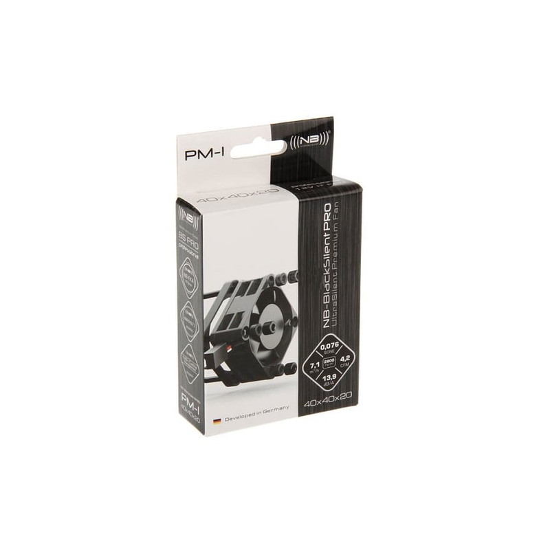 Ventola 40x40mm noiseblocker blacksilent pro fan pm1