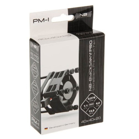 Ventola 40x40mm noiseblocker blacksilent pro fan pm1