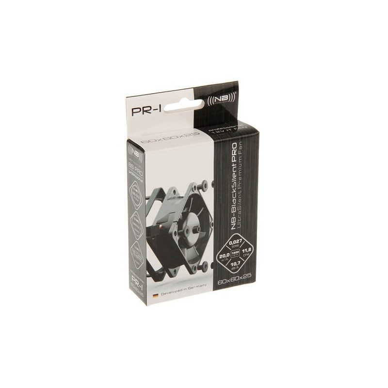 Ventola 60x60mm noiseblocker blacksilent pro fan pr-1