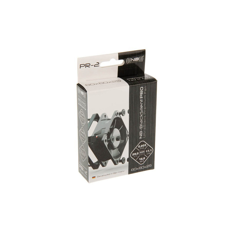 Ventola 60x60mm noiseblocker blacksilent pro fan pr-2