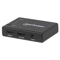 Splitter hdmi manhattan 4k 4-port 4k 30hz nero [207706]