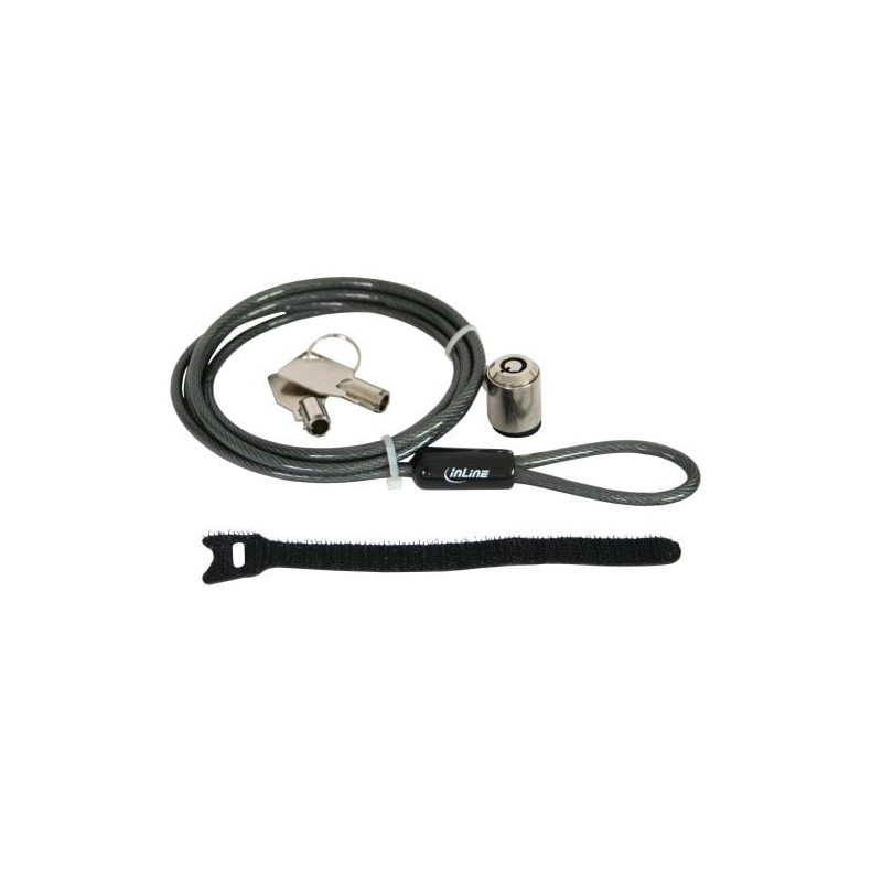 Cavo di sicurezza inline con lucchetto per notebook in acciaio 4,4mm