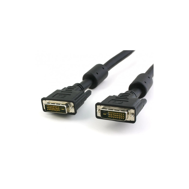 Cavo techly dvi-d dual-link m/m con ferrite 15m nero [icoc-dvi-8115f]