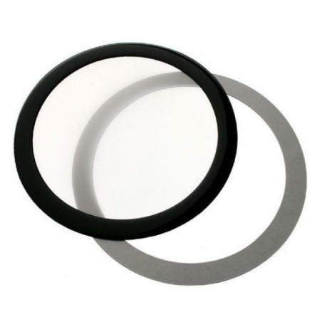 Filtro antipolvere demciflex 120mm tondo nero/bianco