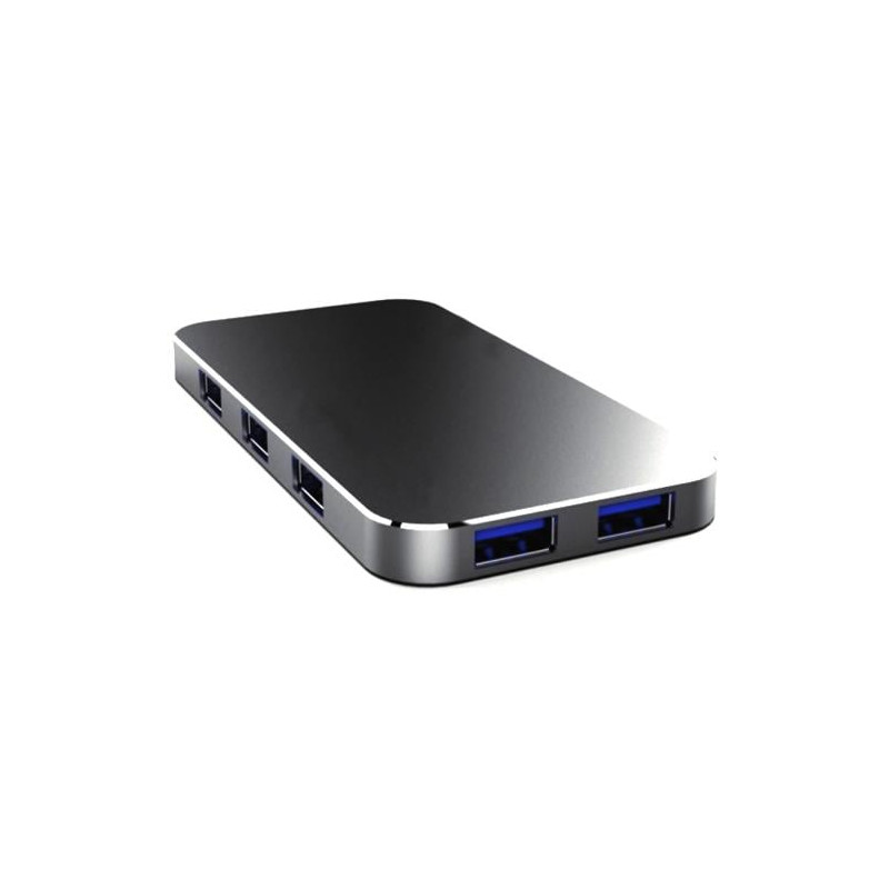 Hub usb digitus 7-porte 7xusb3.0 +nt +cavo alu nero [da-70241-1]
