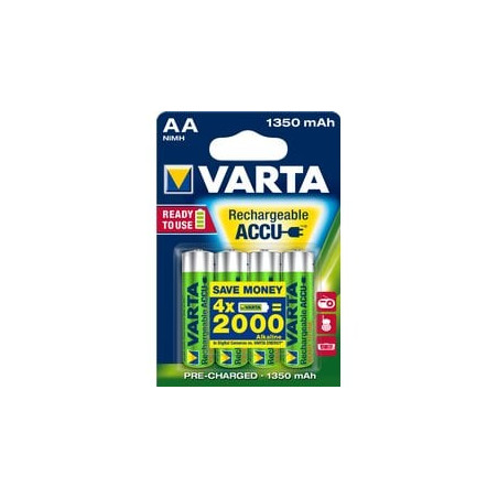Pila varta ricaricabile stilo 1350mah 4 pezzi 56746.04