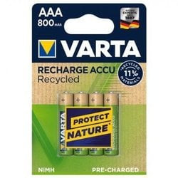Pila varta ricaricabile mini stilo 800mah 4 pezzi 56813