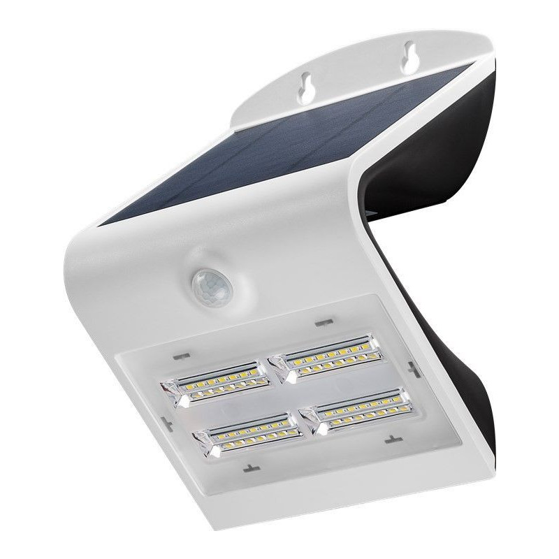 Lampada solare led a muro goobay 3,2w ip65 con sensore di movimento