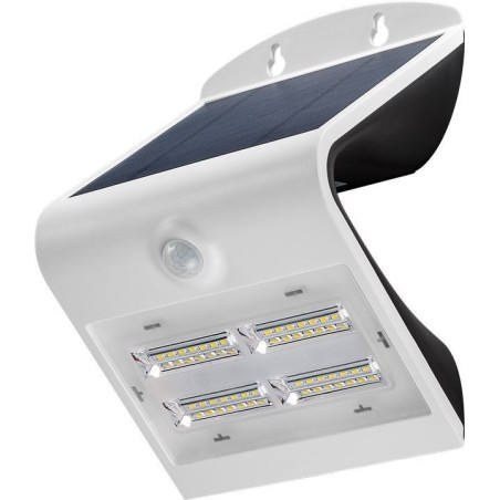 Lampada solare led a muro goobay 3,2w ip65 con sensore di movimento