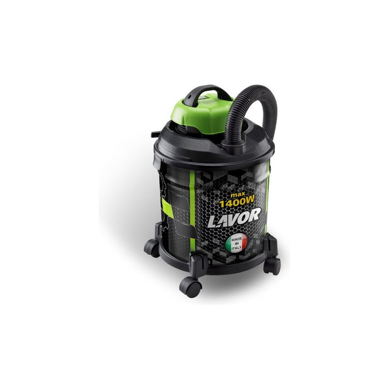 Aspirapolvere a bidone lavorwash jocker 1400 s 20l 1400w nero/verde