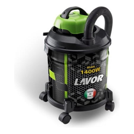 Aspirapolvere a bidone lavorwash jocker 1400 s 20l 1400w nero/verde