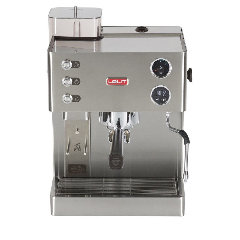 Macchina da caffe' lelit espresso 1200w 15bar con cappucin. acciaio