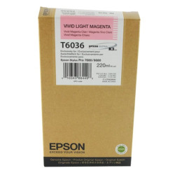 Cartuccia epson vivid magenta chiaro ultrachrome k3 220ml [c13t603600]