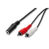 Cavo audio nuovavideosuono 2/00 1.5m - 3.5mm 2x rca f/m