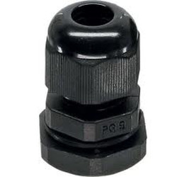 Passacavo inline ip68 con controdado pg 13.5, nylon, 6-12mm,
