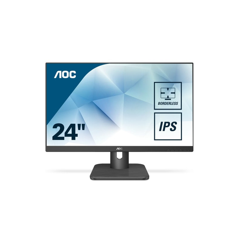 Monitor led 24" aoc 24e1q full hd 1920x1080p 5ms classe e nero