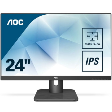 Monitor led 24" aoc 24e1q full hd 1920x1080p 5ms classe e nero