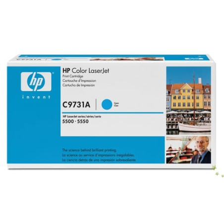 Toner hp c9731a smart per lj 5500 ciano 12000 pagine [c9731a]