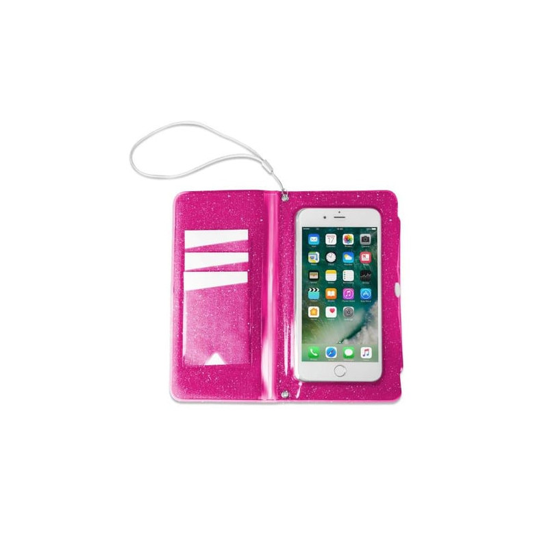 Custodia celly splashwallet 6.2" impermeabile rosa [splashwall18pk]