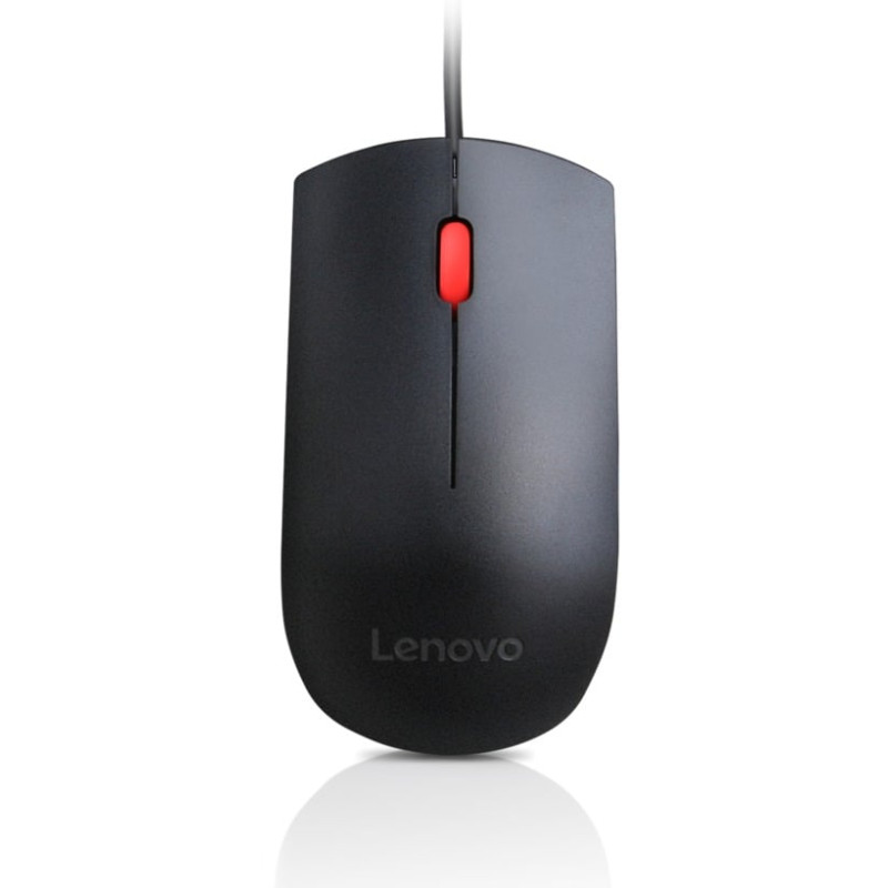 Mouse lenovo essential ottico 3 pulsanti usb nero [4y50r20863]