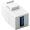 Adattatore goobay keystone 2x usb 3.0 a femmina bianco
