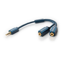 Cavo stereo clicktronic sdoppiatore jack 3,5mm 10 cm alta qualitÃ 