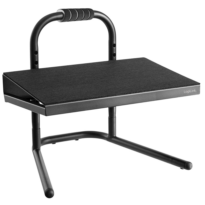 Poggiapiedi antiscivolo logilink regolabile nero