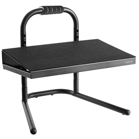 Poggiapiedi antiscivolo logilink regolabile nero