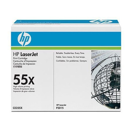 Toner hp nero p-3015dn 12.500 pagine [ce255x]