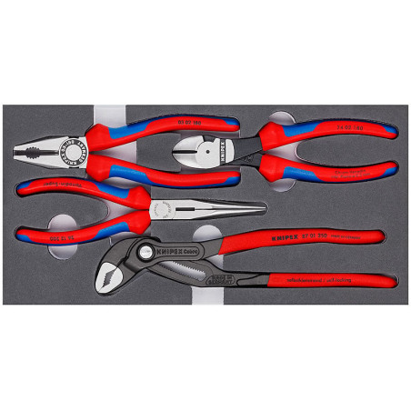 Set pinze knipex basic 002001v15, 4 pezzi [00 20 01 v15]