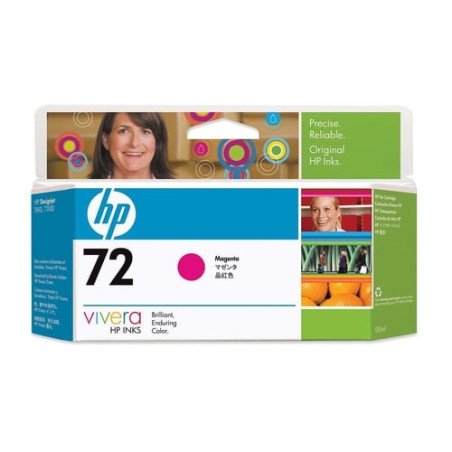 Cartuccia hp 72 magenta da 130 ml inchiostro vivera [c9372a]