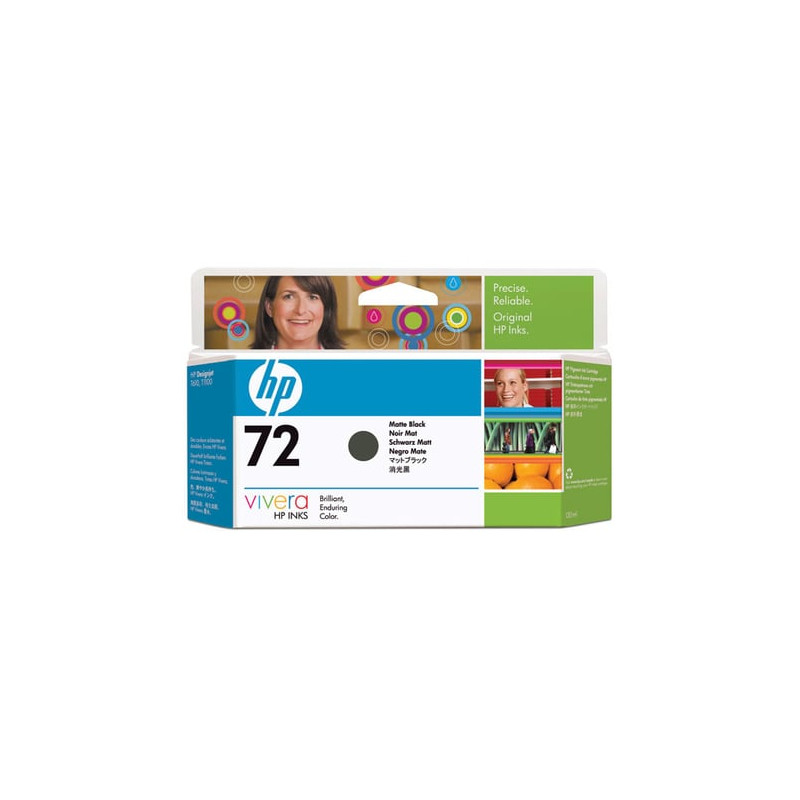 Cartuccia hp 72 nero opaco da 130 ml inchiostro vivera [c9403a]