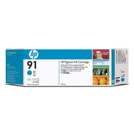 Cartuccia hp 91 ciano da 775 ml inchiostro vivera [c9467a]