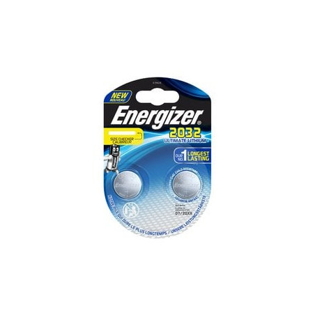 Pila energizer cr2032 a bottone 2pz lithium performance v