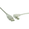 Cavo inline usb 2.0 usb-a/usb-b m/m 5m angolato a destra