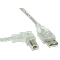 Cavo inline usb 2.0, type-a a type-b m/m angolato a sinistra