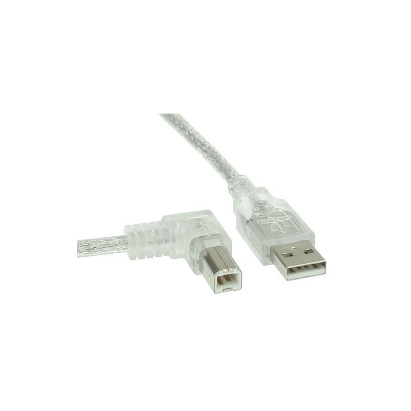 Cavo inline usb 2.0, type-a a type-b m/m angolato a sinistra