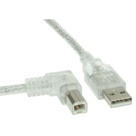 Cavo inline usb 2.0, type-a a type-b m/m angolato a sinistra